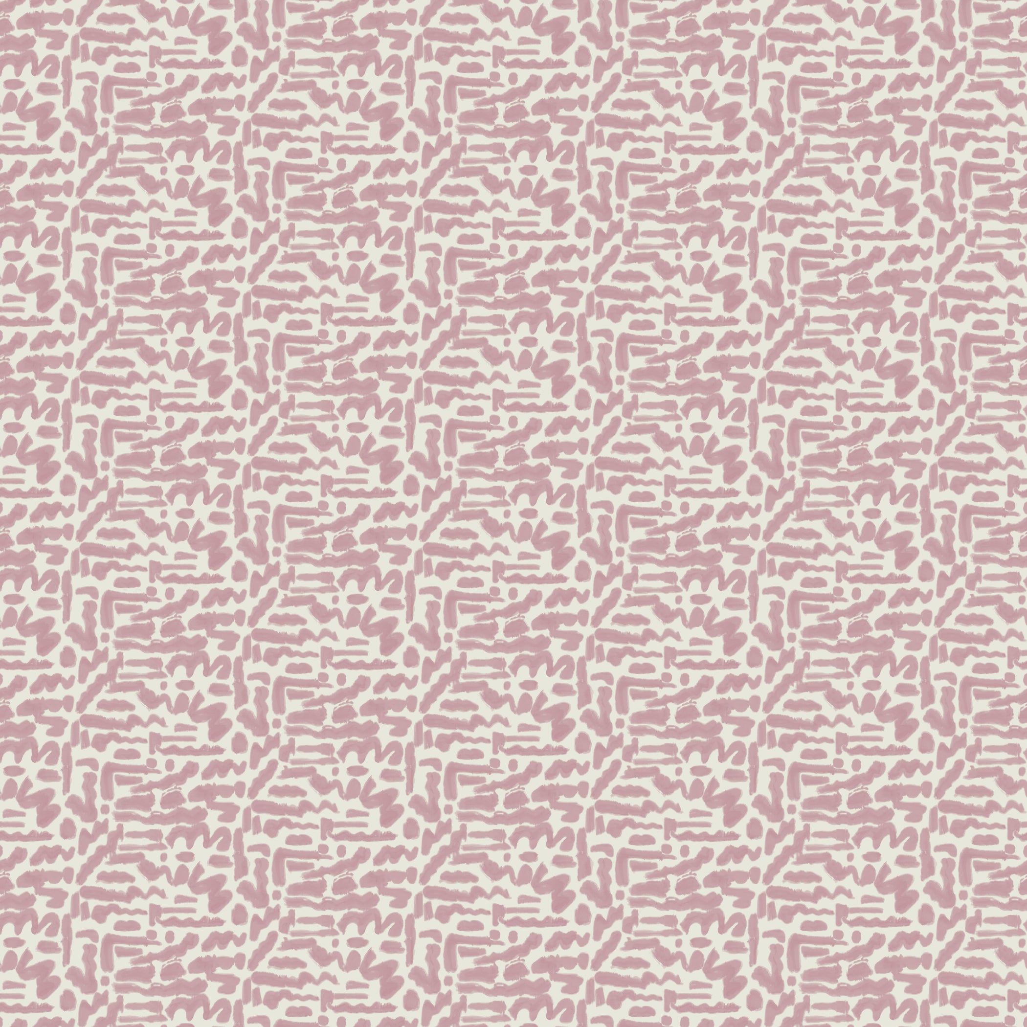 Doodles Wallpaper Swatch in Rose