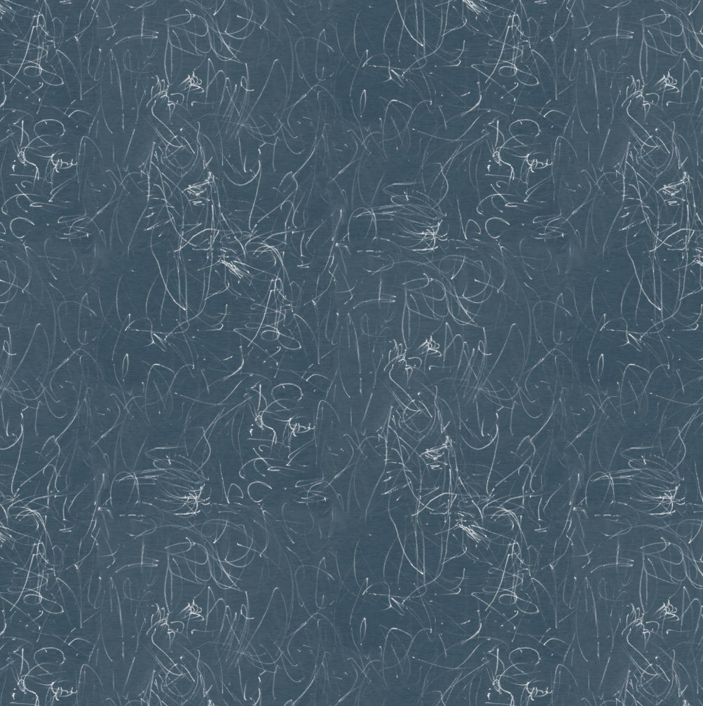 Scribble Fabric Swatch in Ink