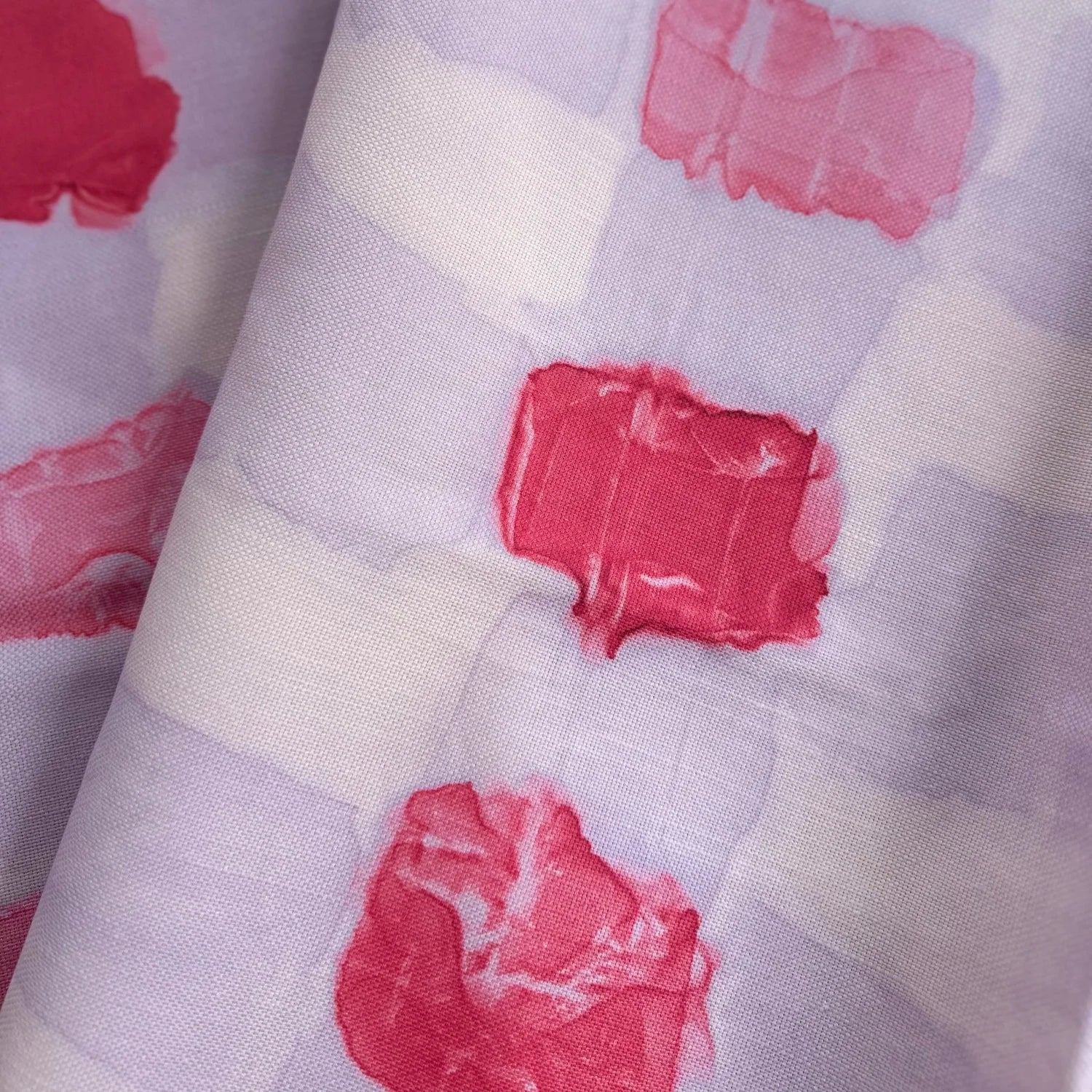 Gingham Fabric Swatch in Lavender