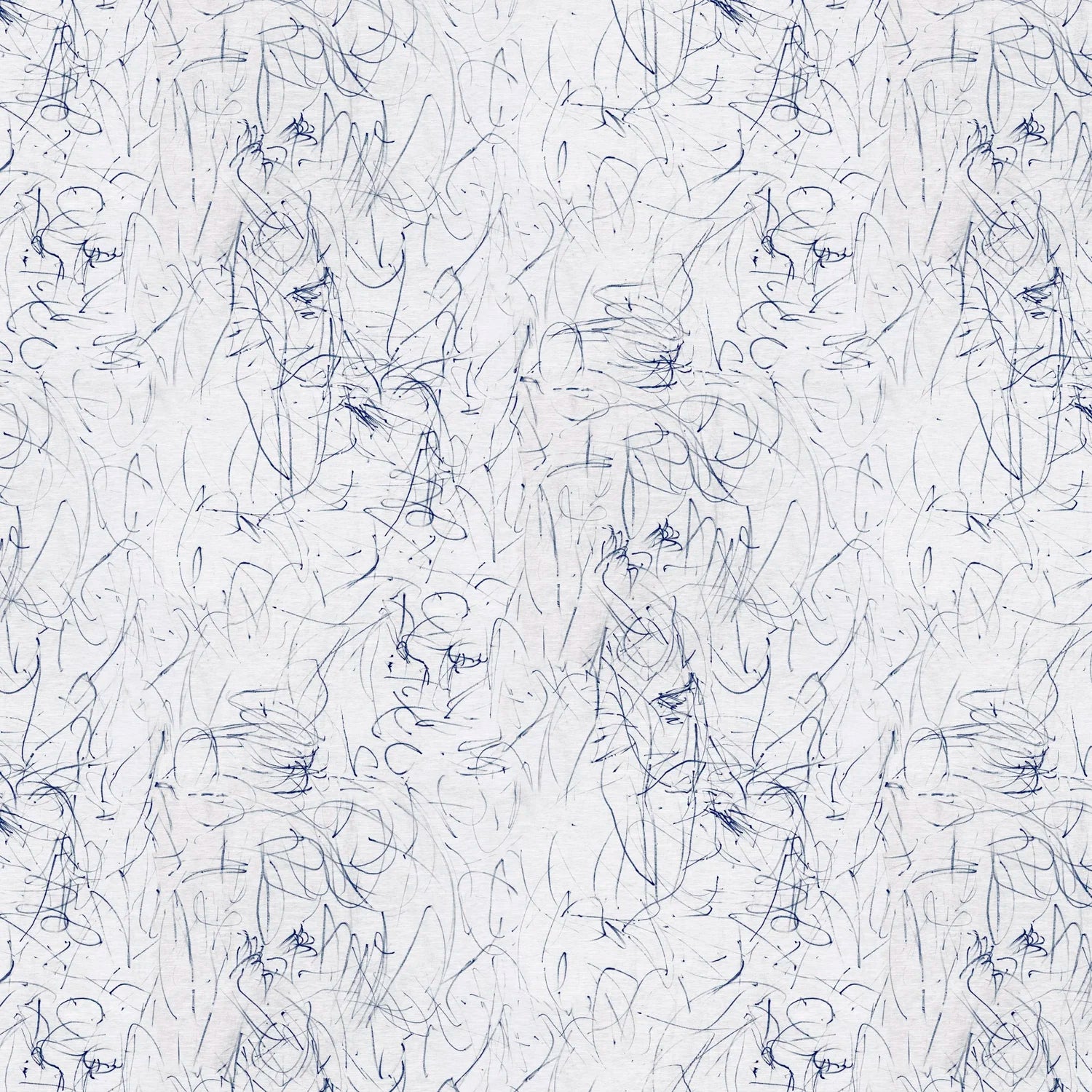 Scribble Fabric Swatch in Breeze