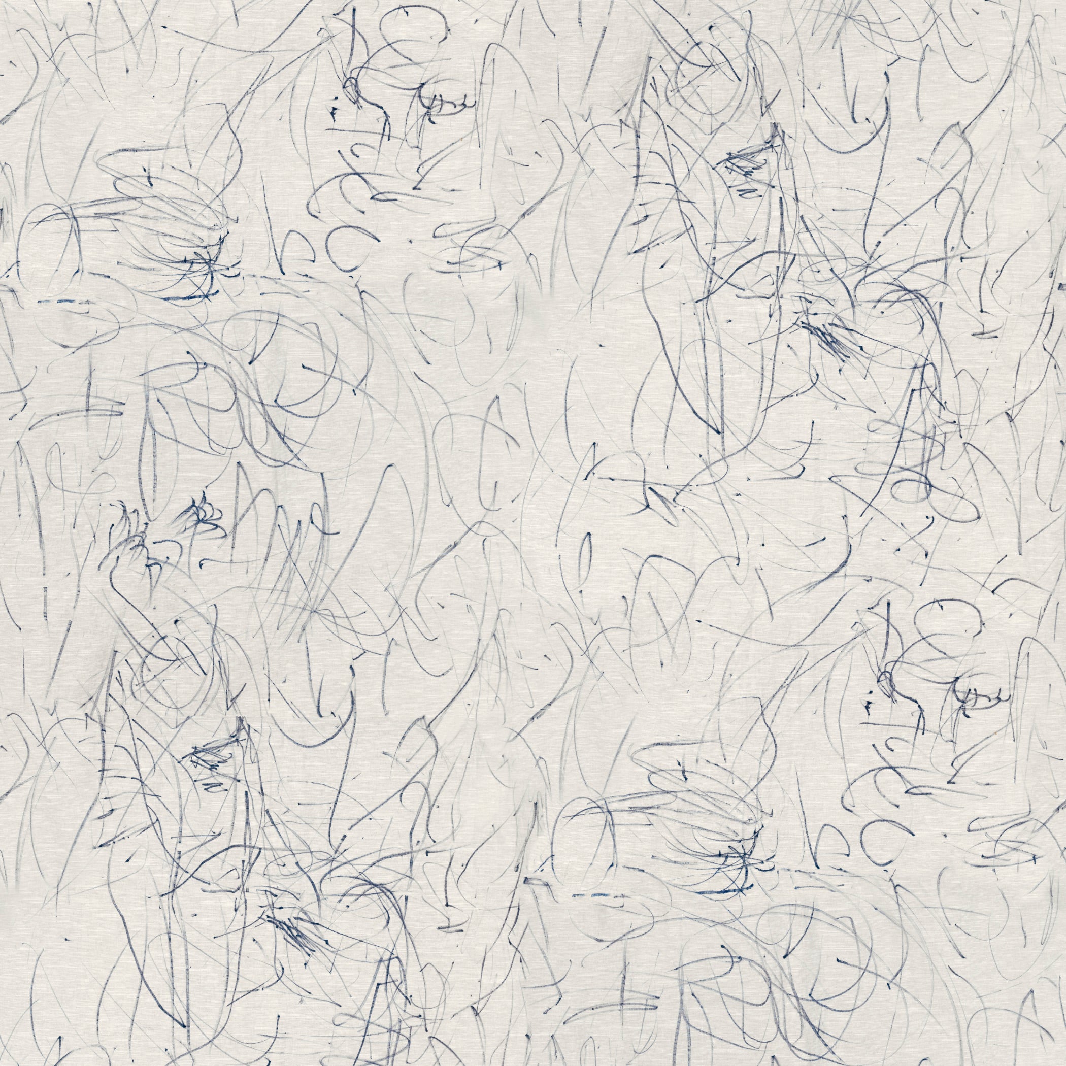 Scribble Wallpaper Swatch in Breeze