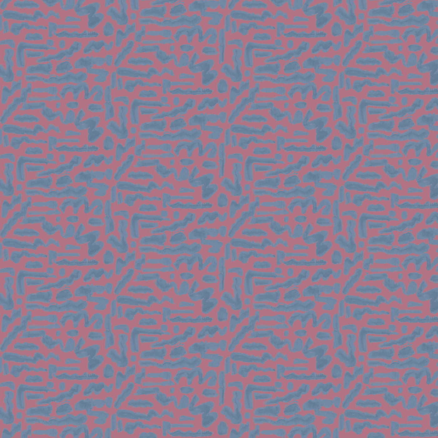 Doodles Wallpaper Swatch in Berry