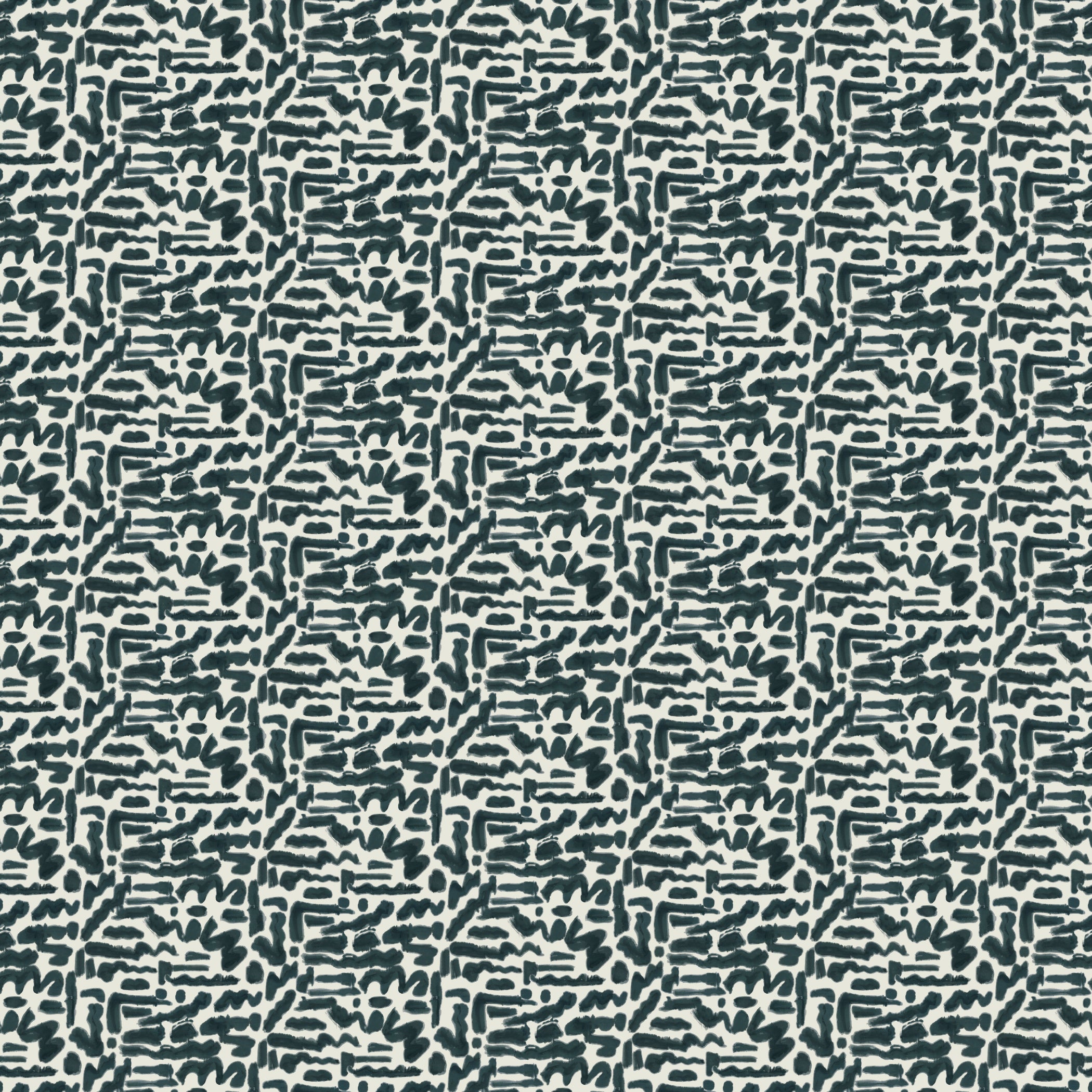 Doodles Wallpaper Swatch in Forest