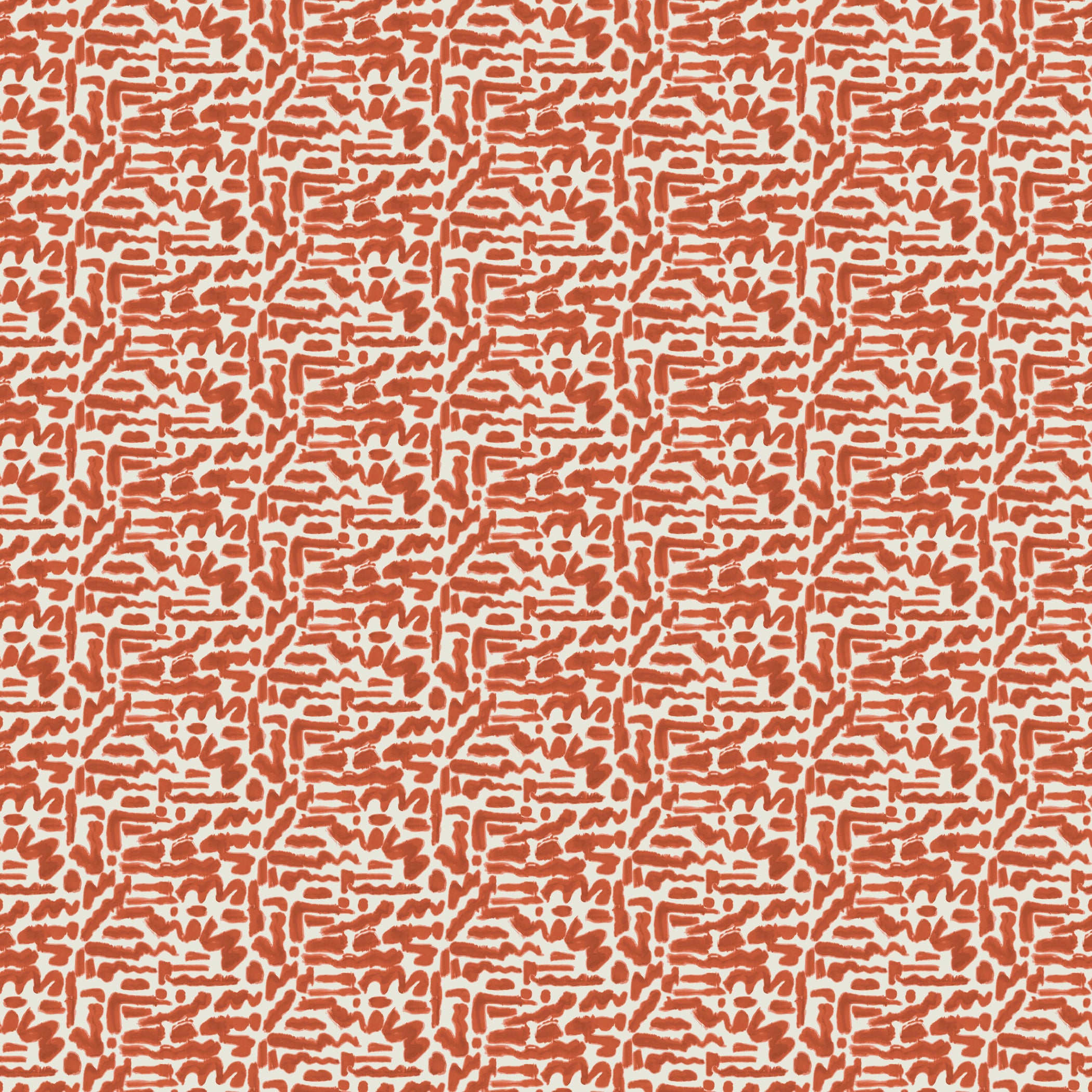 Doodles Wallpaper Swatch in Ginger