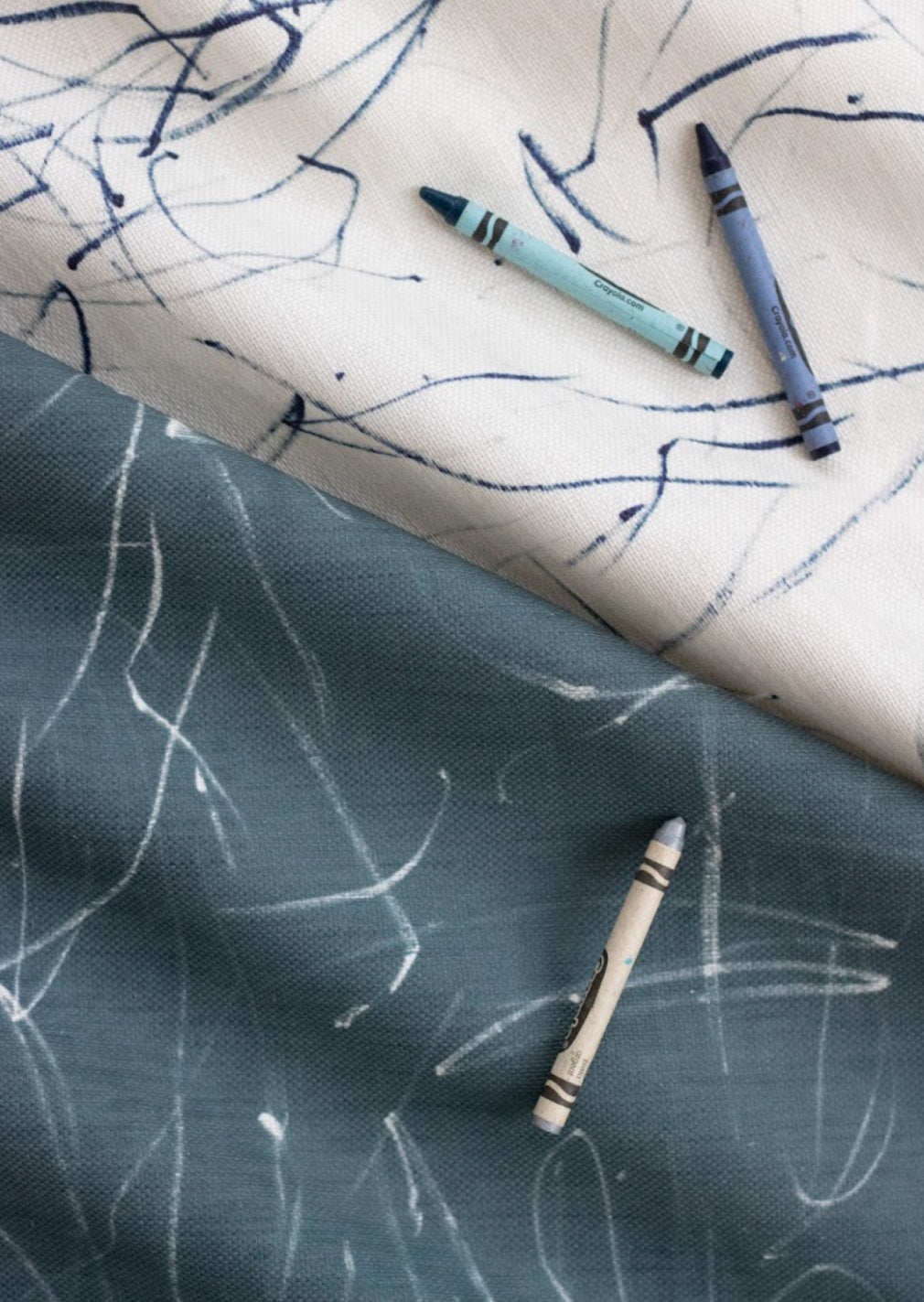 Scribble Fabric in Ink