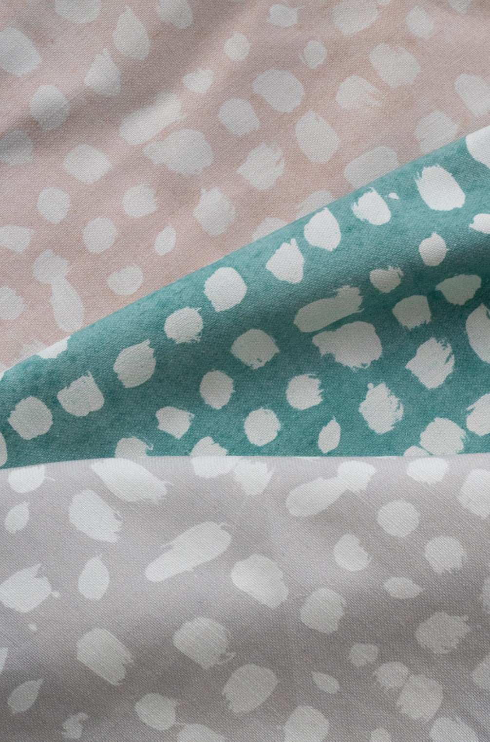 Dots Fabric Swatch in Dove