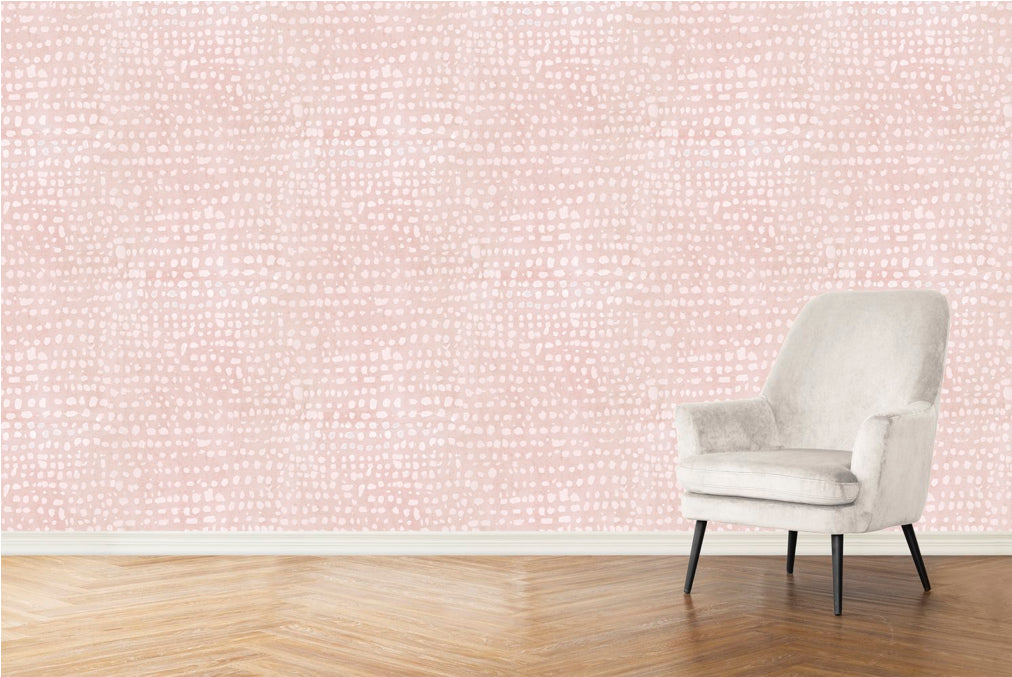 Dots Wallpaper in Blush