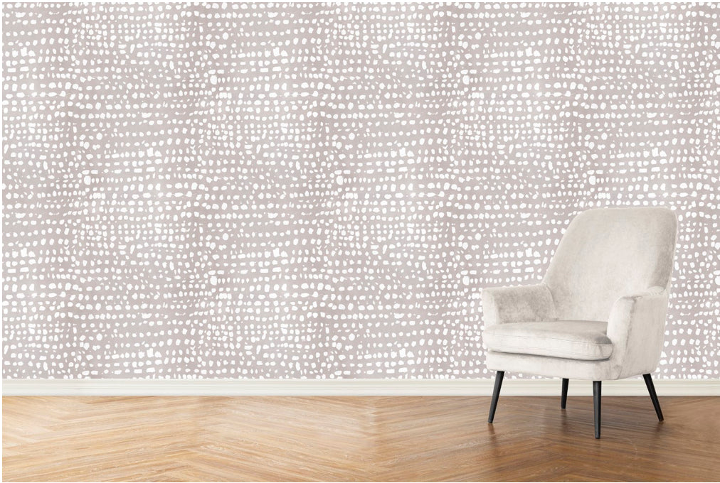 Dots Wallpaper in Dove