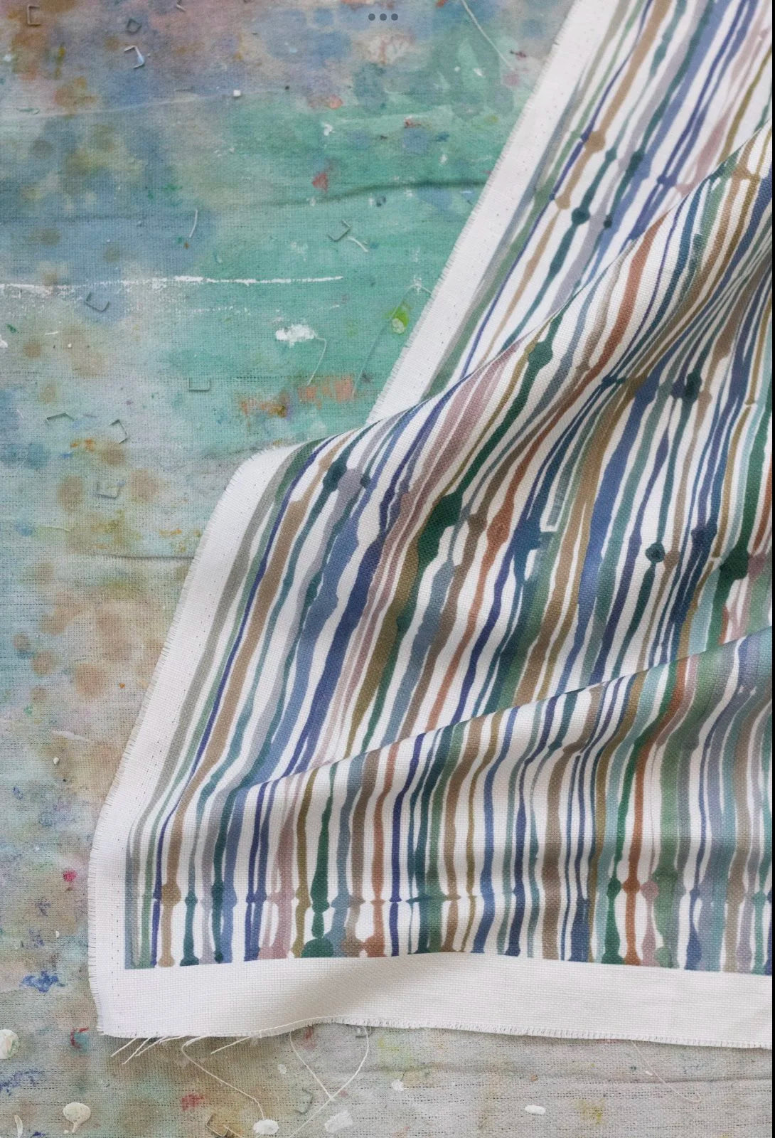 Stripes Fabric in Juniper