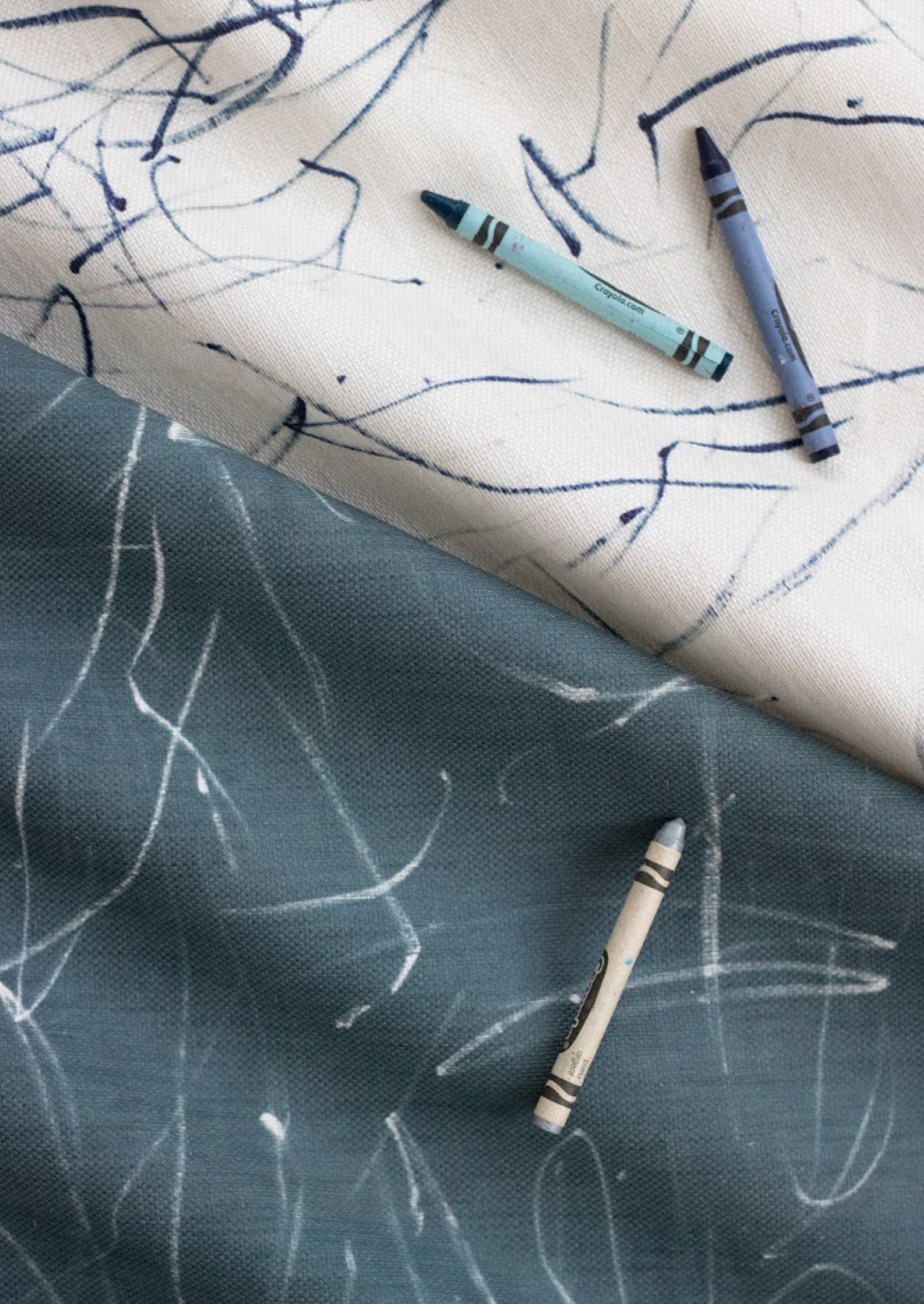 Scribble Fabric Swatch in Breeze